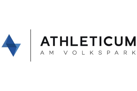 Logo unseres Sponsors Athleticum am Volkspark