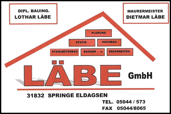 Logo unseres Sponsors Baugeschäft Läbe GmbH