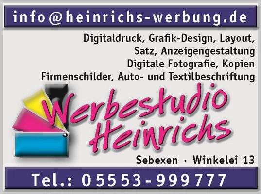 Logo unseres Sponsors Werbestudio Heinrichs