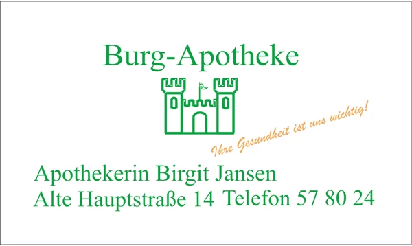 Logo unseres Sponsors BurgApotheke