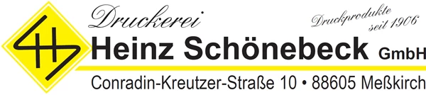 Logo unseres Sponsors Druckerei Heinz Schönebeck GmbH